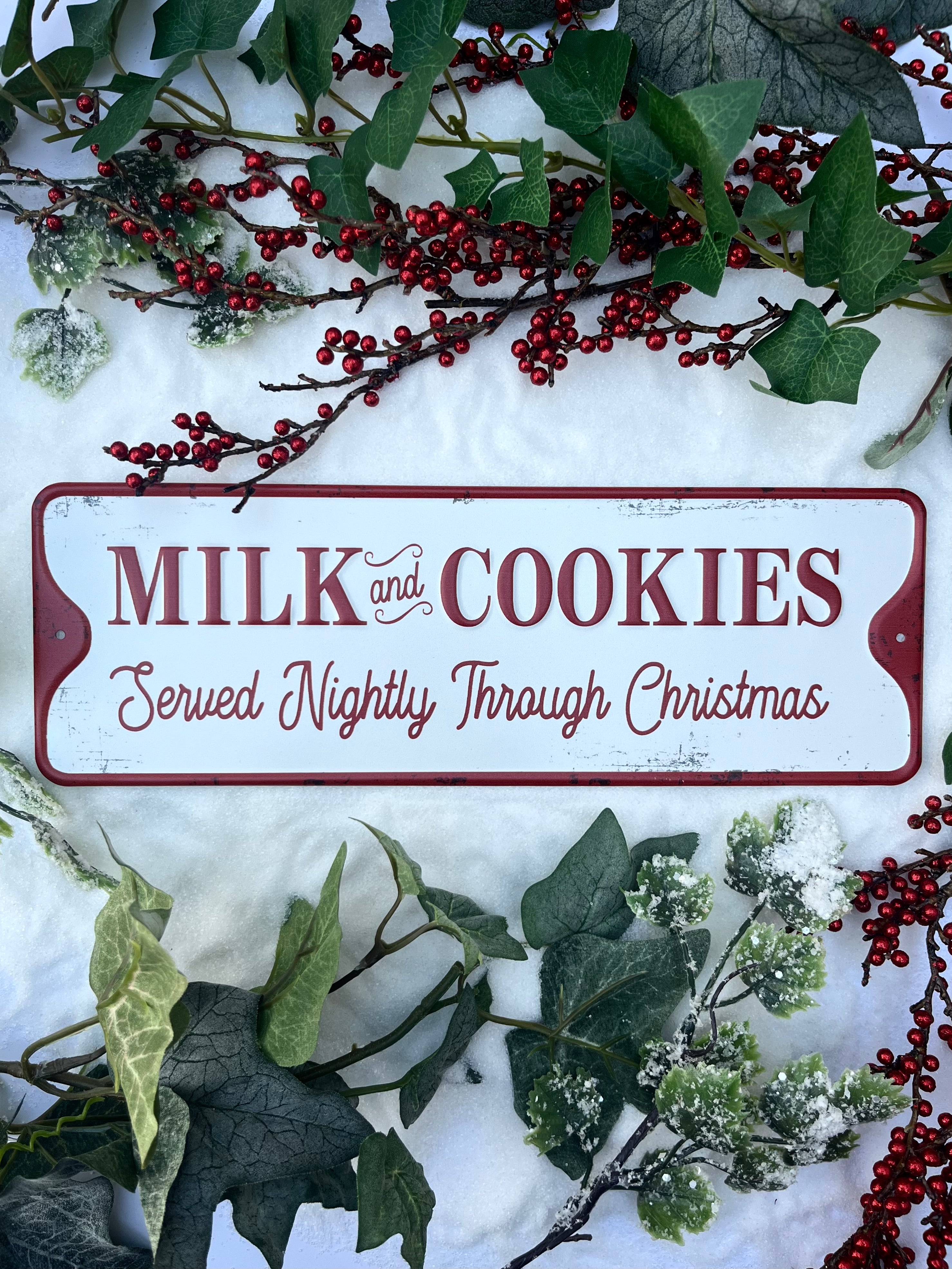Milk and Cookies Sign